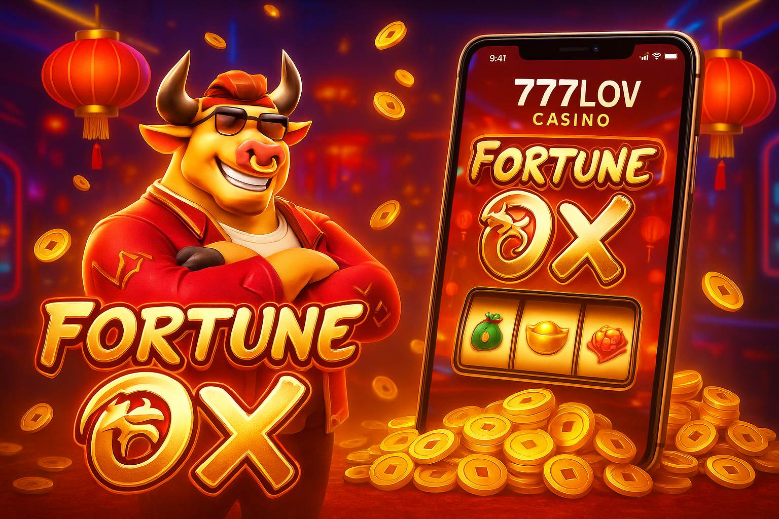 Fortune Ox no 777LOV - Aposte Agora e Reivindique Seus Ganhos