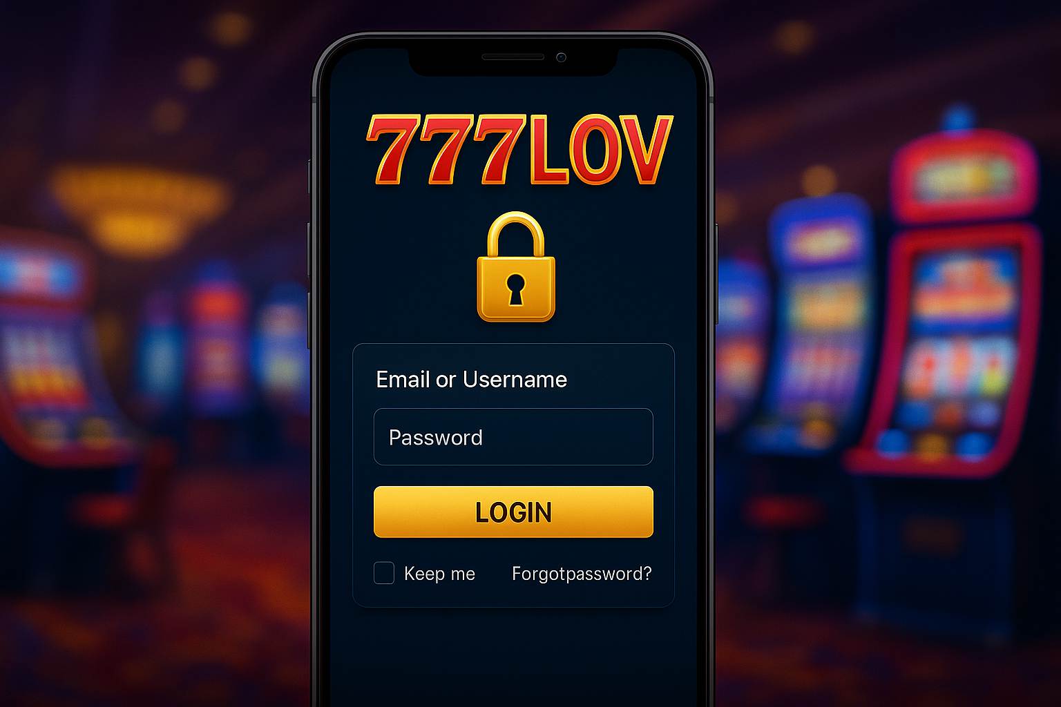 Criar uma nova Conta no plataforma 777LOV 